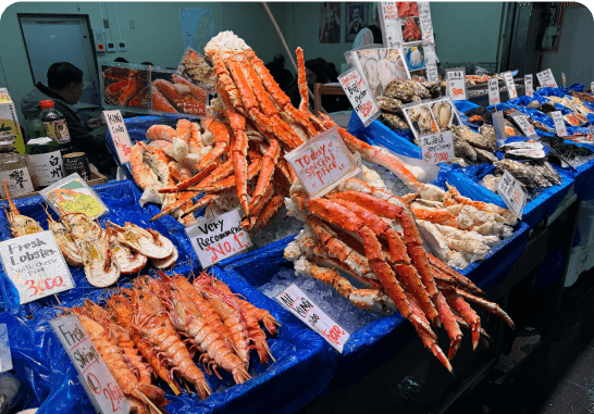 Street food at Kuromon Market